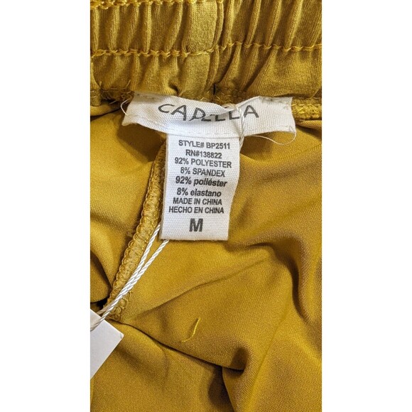 Capella Womens Size M Trouser Pants Stretch Mustard - Picture 8 of 9